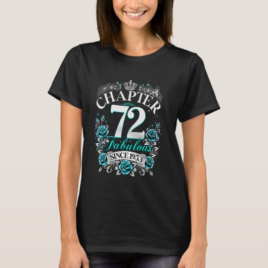 女性の第72章 1953年以来素晴らしい 72歳の誕生日 Tシャツ (正面)