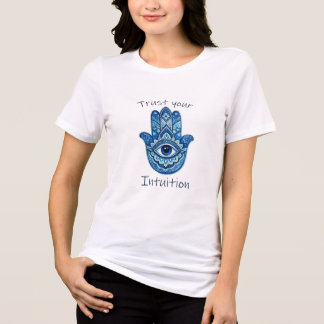 女性の精神的なハンドアイTシャツ - トライブレンドTシャツ