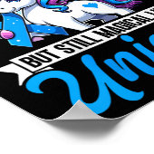 女性の糖尿病戦士 だが まだ ユニコーンのように魔法に満ちた ポスター (角)