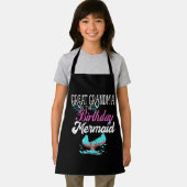 女性の素晴らしおばあちゃん誕生日マーメイド エプロン (インサイチュ)