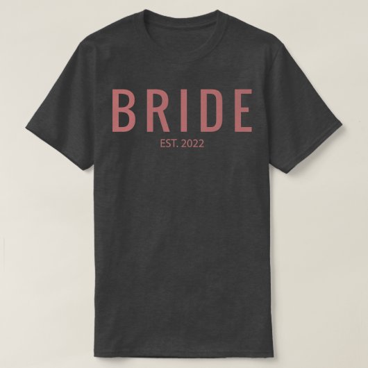 女性の結婚マッチ花嫁エスト Tシャツ (デザイン正面)