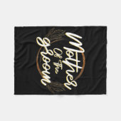 女性の結婚式　新婦の母　バチェロレッテパーティー フリースブランケット (正面(横))