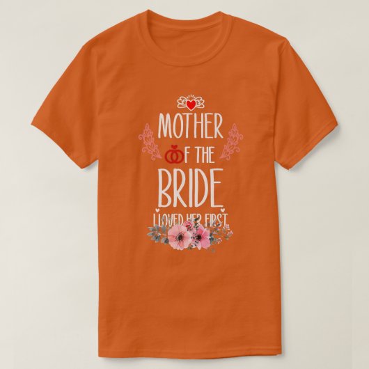 女性の結婚式 母親が最初に愛した Tシャツ (デザイン正面)