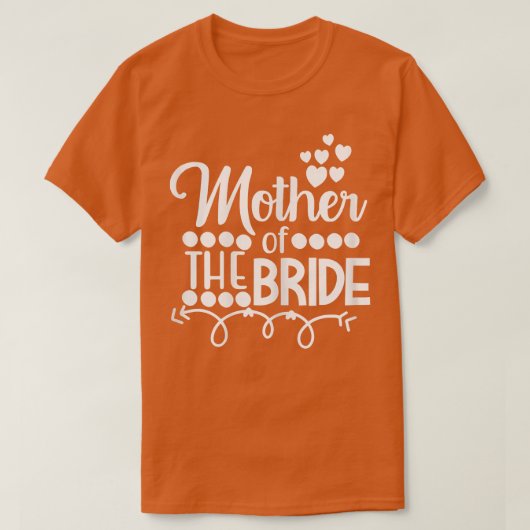 女性の結婚式 母親 花嫁 娘 ウェディング パーティー Tシャツ (デザイン正面)