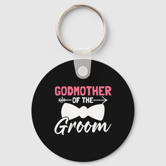 女性の結婚披露宴groomsmenパーティーの母 キーホルダー (正面)