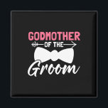 女性の結婚披露宴groomsmenパーティーの母 マグネット<br><div class="desc">女性の結婚式のパーティーgroomsmenパーティー新郎のgodmother</div>