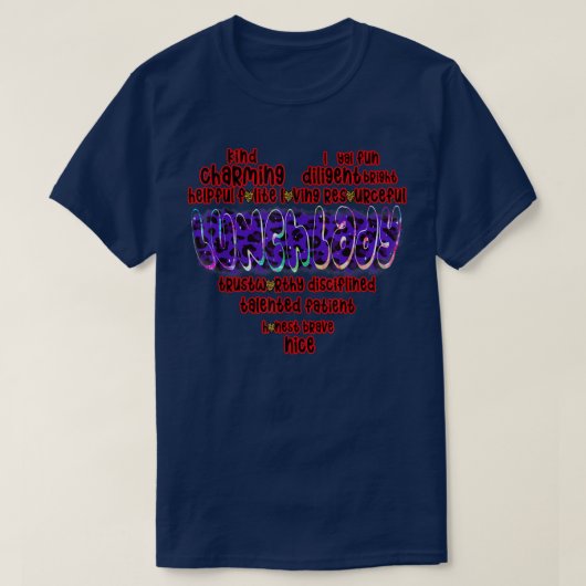 女性の給食のおばさん バックトゥスクール Tシャツ (デザイン正面)