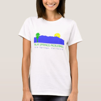 女性の綿のパーム・スプリングスPickleballのワイシャツ Tシャツ