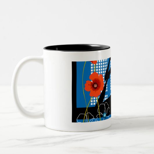 女性の練習のヨガ ツートーンマグカップ (左)