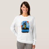 女性の練習のヨガ Tシャツ (正面フル)