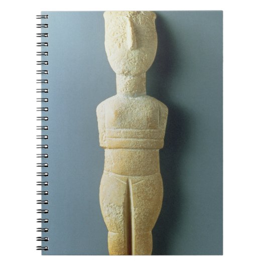 女性の置物、早いCycladic、紀元前のc.2800-2300 (m ノートブック (正面)