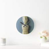 女性の置物、早いCycladic、紀元前のc.2800-2300 (m ラウンド壁時計 (ホーム)