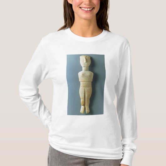 女性の置物、早いCycladic、紀元前のc.2800-2300 (m Tシャツ (正面)