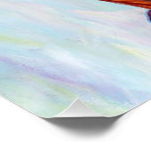 女性の美しい写真めい想。 ポスター (コーナー)