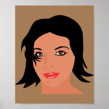 女性の美しい顔かわいらし女