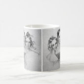 女性の美しさの芸術作品 コーヒーマグカップ (中央)