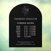 女性の美ラインアートの営業時間 ウィンドウサイン (シート3)