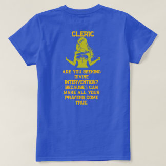 女性の聖職者、求む Tシャツ