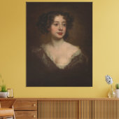 女性の肖像画のための習作 (1670年代) キャンバスプリント (インサイチュ (リビング))