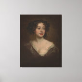 女性の肖像画のための習作 (1670年代) キャンバスプリント (正面)