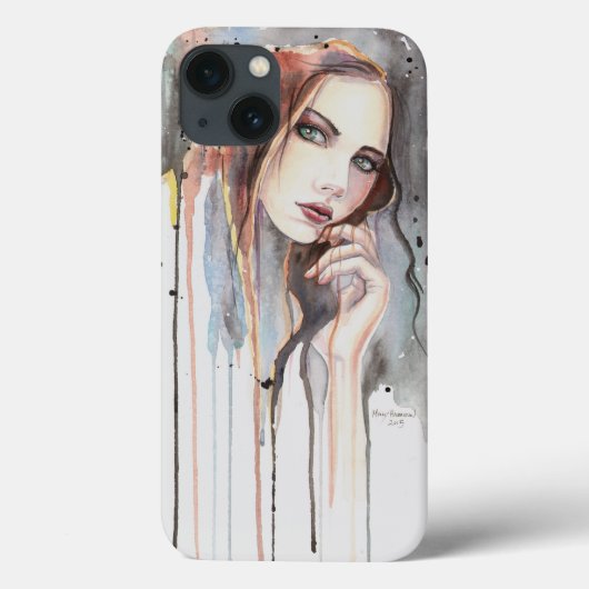 女性の肖像画 モダンアートの態度 Case-Mate iPhoneケース (裏面)