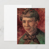 女性の肖像 マダム・タングイ、ヴィンセント・ヴァン・ゴッホ (正面/裏面)