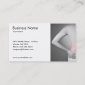 女性の背部健康の医者のクラシックな写真 名刺 (正面)