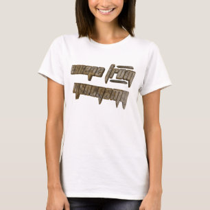 女性の脱出のTシャツ Tシャツ