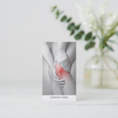 女性の膝の名刺のテンプレート 名刺 (スタンド正面)