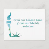 女性の自由の抗議はがき ポストカード (正面)