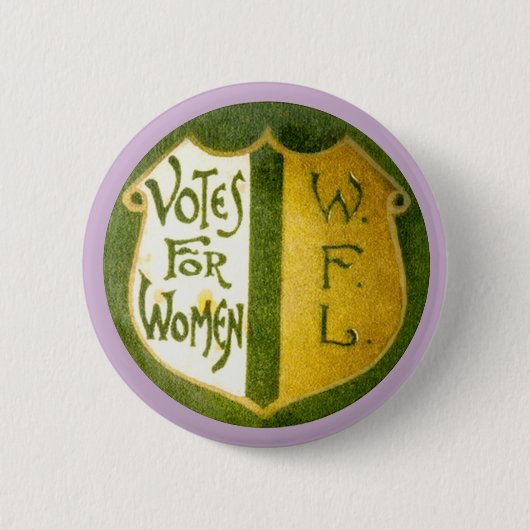 女性の自由リーグのための投票 缶バッジ (正面)