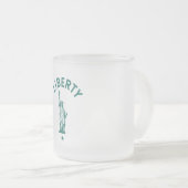 女性の自由 フロストグラスマグカップ (正面右)