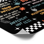 女性の自閉症啓発世界ツアー 親切に ポスター (角)