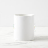 女性の自閉症意識を理解する愛を受け入れる コーヒーマグカップ (中央)
