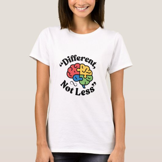 女性の自閉症意識 Tシャツ (正面)