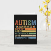 女性の自閉症気に意識支援受入 カード (黄色い花)