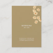 女性の花アートボホスキン気に 名刺 (裏面)