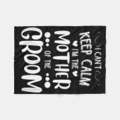 女性の花婿の母_結婚前パーティー フリースブランケット (正面(横))