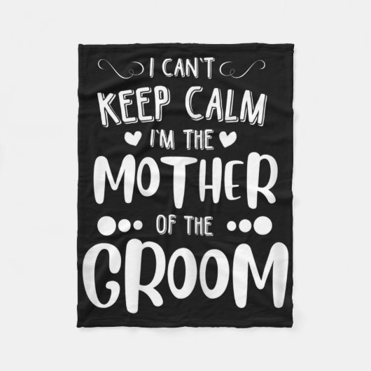 女性の花婿の母_結婚前パーティー フリースブランケット (正面)