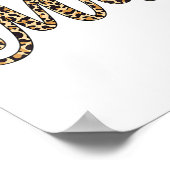 女性の花婿ミセス・ヒョウ結婚・プリントの試合 ポスター (角)