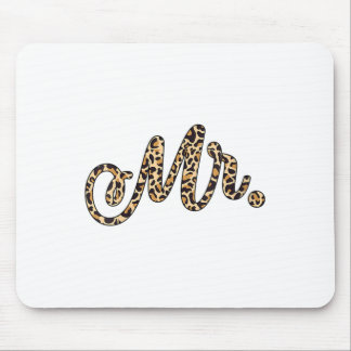女性の花婿Mr. Leopard Print'結婚 Matchi マウスパッド