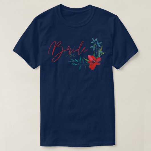 女性の花嫁になるための結婚前パーティー Tシャツ (デザイン正面)