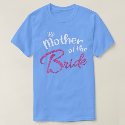 女性の花嫁の母の結婚式の前夜祭パーティーの母親 Tシャツ (デザイン正面)