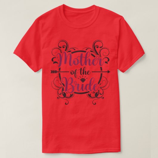 女性の花嫁の母の花嫁1357 Tシャツ (デザイン正面)