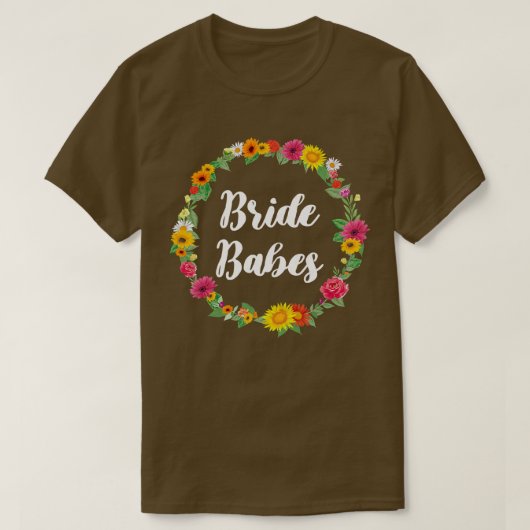 女性の花嫁ガール  結婚前パーティー Tシャツ (デザイン正面)