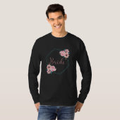 女性の花嫁ハンティングパーティーローズの花輪 花嫁 Tシャツ (正面フル)