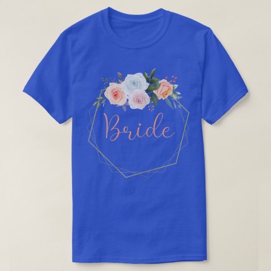 女性の花嫁ハンティングパーティーローズ花嫁 Tシャツ (デザイン正面)
