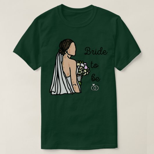 女性の花嫁 Tシャツ (デザイン正面)