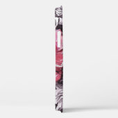 女性の花、ファッション水色背景。 Case-Mate iPhoneケース (裏面 / 右)