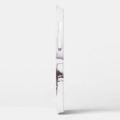 女性の花、ファッション水色背景。 Case-Mate iPhoneケース (裏面 / 左)